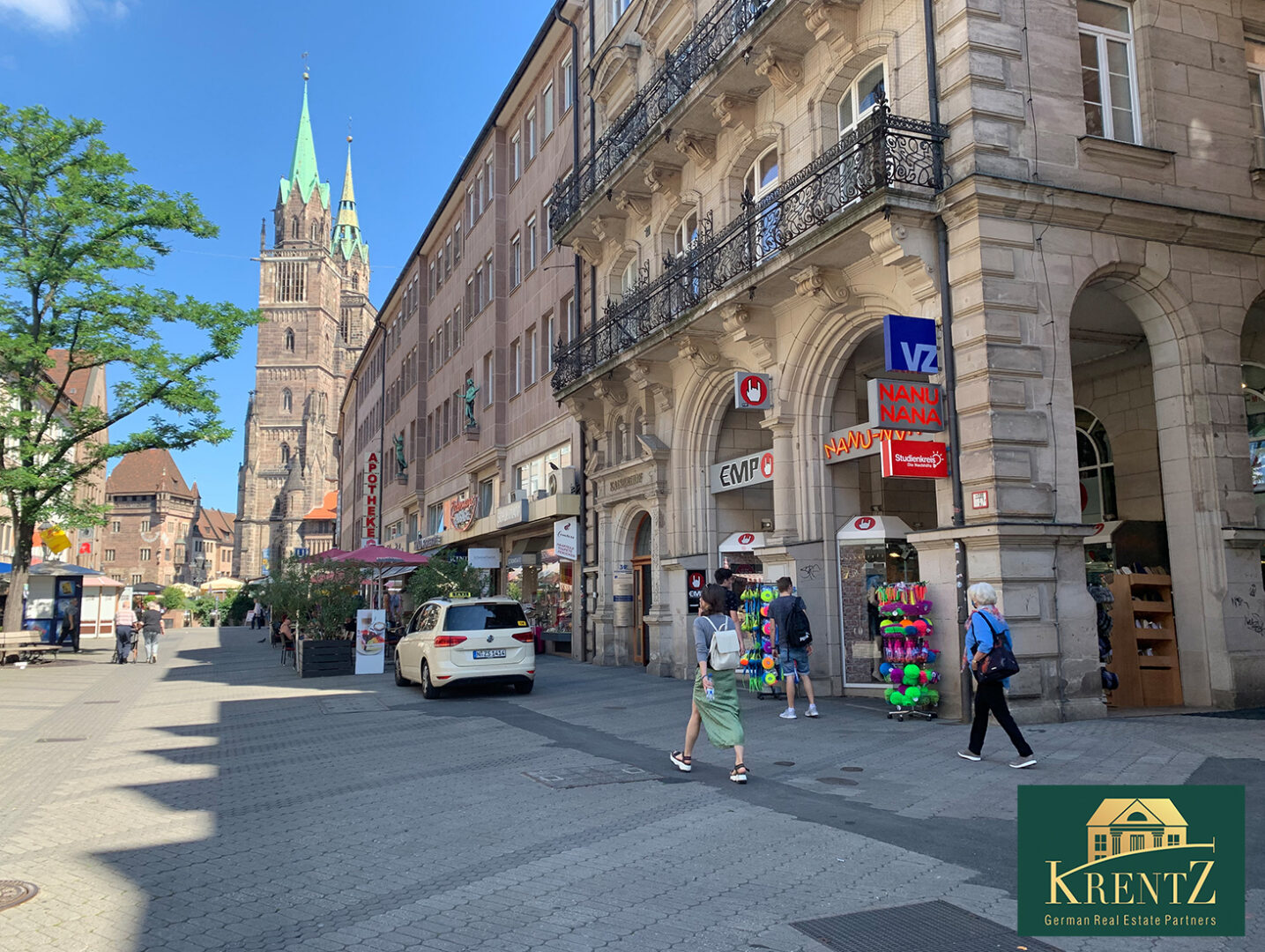 Blick zur Stadtmitte / Lorenzkirche